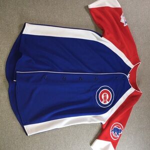 Majestic Red and Blue Baseball Jersey M